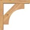 Ekena Millwork Westlake Block Smooth Bracket w/ Offset Brace, Western Red Cedar, 3 1/2"W x 14"D x 14"H BKT0402X14X14WTL05SWR - alternate 3
